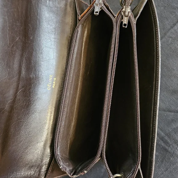 RARE AUTHENTIC Vintage Celine Tripple horsebit logo . - Picture 12 of 13